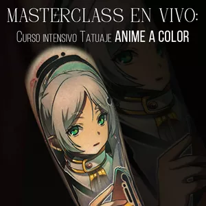 Imagen de portada para Curso online Curso intensivo Tatuaje ANIME A COLOR