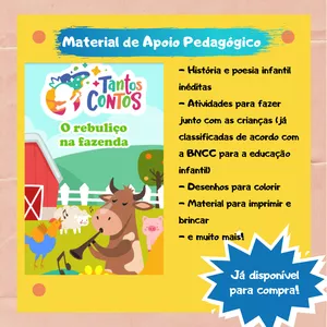 Imagem de capa para o Curso online Material de Apoio Pedagógico - Rebuliço na Fazenda!