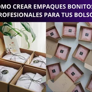 Imagen de portada para Curso online Cómo Crear Empaques Bonitos y Profesionales para tus Bolsos
