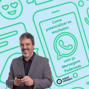 Imagem de capa para o Ebook E-book com 51 mensagens para Vender pelo WhatsApp
