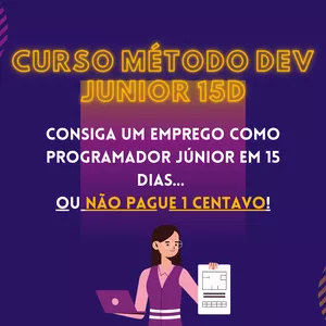 Imagem de capa para o Curso online Curso Método DevJunior 15D