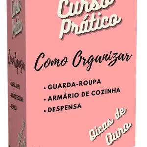 Imagem de capa para o Curso online Dicas Infaliveis de Organizar Guarda-Roupa  Armários e Despensas 