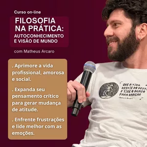 Imagem do curso CURSO FILOSOFIA NA PRÁTICA: AUTOCONHECIMENTO E VISÃO DE MUNDO