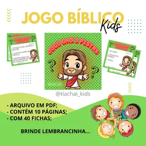 Imagem de capa para o Ebook Jogo das 3 Pistas Bíblico Kids