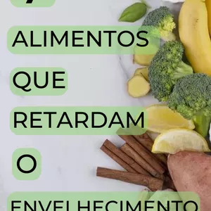 Imagem de capa para o Ebook 7 alimentos que retardam o envelhecimento