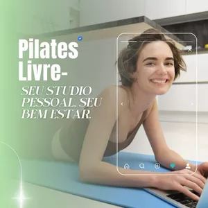 Imagem de capa para o Curso online Pilates Livre: Seu studio pessoal , seu Bem Estar