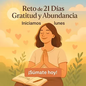 Imagen de portada para Ebook Reto de 21 días de Gratitud y Abundancia