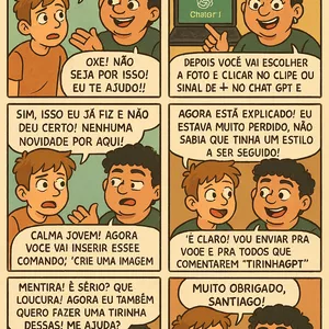 Imagem de capa para o Curso online TIRINHA NO CHAT GPT