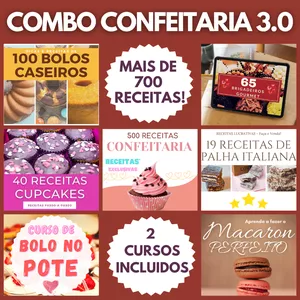Imagem do curso COMBO CONFEITARIA 8 PRODUTOS 😱