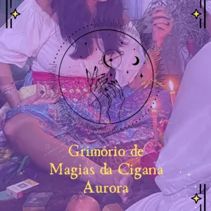 Imagem de capa para o Ebook Grimório PODEROSO da Cigana Aurora