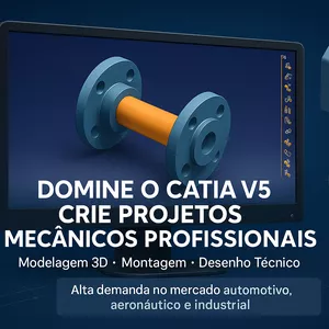 Imagem de capa para o Curso online CATIA V5 Projetos