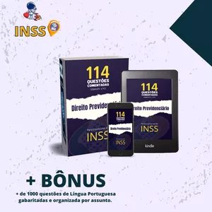 Imagem de capa para o Ebook Questões Comentadas - Direito Previdenciário - Concurso INSS 2022
