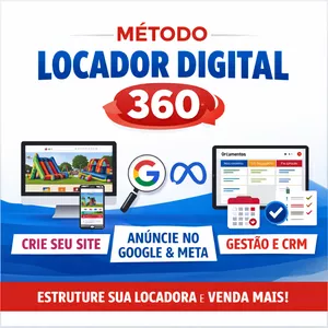Imagem de capa para o Curso online Locador 360 - Anúncios no Google e Facebook para Locação de Brinquedos