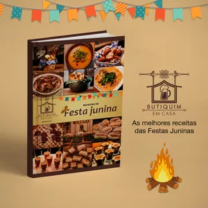 Imagem de capa para o Ebook E-book Receitas de festa junina