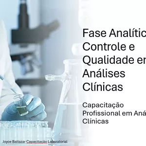 Imagem de capa para o Curso online Fase Analítica: Controle e Qualidade em Análises Clínicas