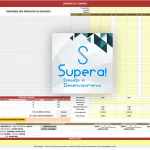 Imagem de capa para o Curso online  Planilha Modelo de ordem de Compra