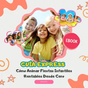 Imagen de portada para Curso online Guía Express: Cómo Animar Fiestas Infantiles Rentables Desde Cero