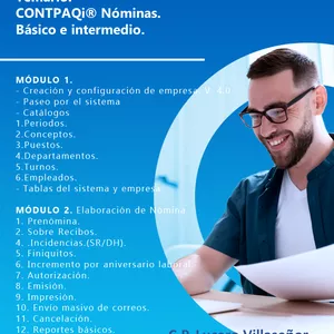 Imagen de portada para Curso online NOMINAS CONTPAQI BASICO E INTERMEDIO