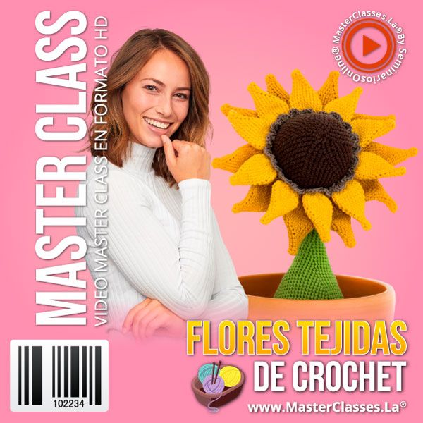 FLORES TEJIDAS DE CROCHET