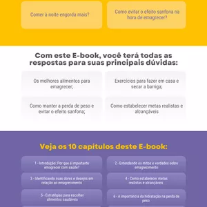 Imagem de capa para o Ebook Emagrecer com saúde 