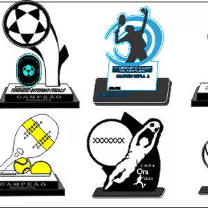 Imagem de capa para o Ebook PACK DE 100 TROFEUS PARA CORTE A LASER