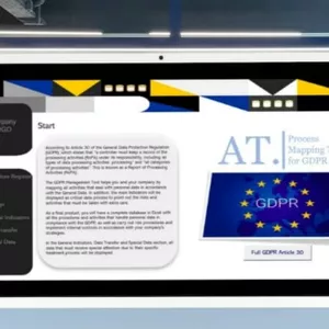 Cover image for Online course Process Mapping Tool for GDPR - Excel instant download - Art. 30 RoPA builder