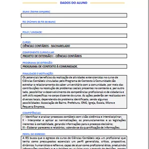 Imagem de capa para o Ebook PROJETO DE EXTENSÃO UNOPAR 