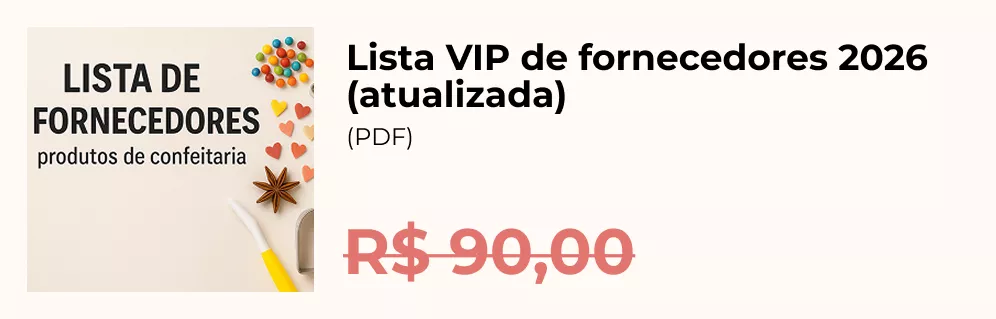 Lista VIP de fornecedores 2026 atualizada em PDF no valor de R$ 90,00 do Curso Meu Primeiro Zoológico - Modele 25 Animais em Pasta Americana