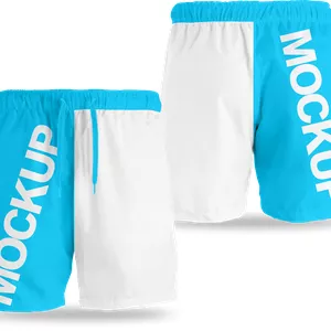 Imagem de capa para o Curso online Mockup em CorelDraw  Bermuda Moletom x7 frente e costa