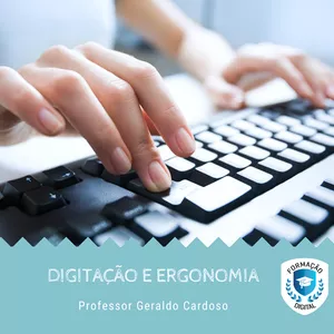 Imagem de capa para o Curso online Curso de Digitação e Ergonomia
