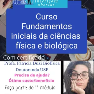 Imagem de capa para o Curso online CURSO - FUNDAMENTOS INICIAIS DA CIÊNCIAS FÍSICA E BIOLÓGICA 