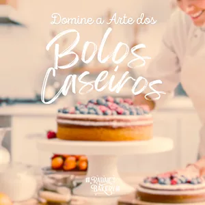Imagem de capa para o Ebook Domine a Arte dos Bolos Caseiros e-Book