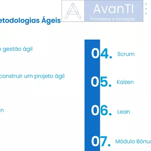 Imagem de capa para o Curso online Curso completo de metodologias ágeis