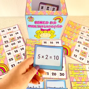 Imagem de capa para o Ebook Bingo da Multiplicação