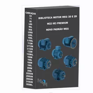 Imagem de capa para o Curso online BIBLIOTECA DE MOTORES WEG EM AUTOCAD E SOLIDWORKS 
