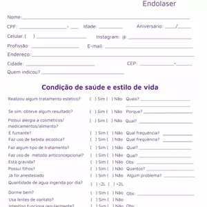 Imagem de capa para o Curso online Ficha de anamnese para Endolaser - editável no canva