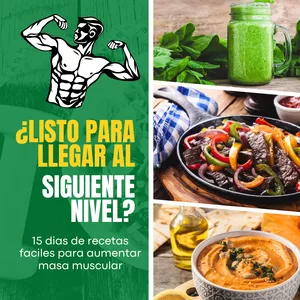Imagen de portada para Ebook Guía de Alimentación para Ganar Masa Muscular en 15 Días