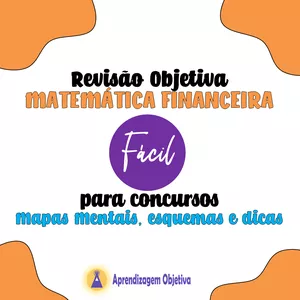Imagem de capa para o Ebook Mapas Mentais de Matemática Financeira para Concursos