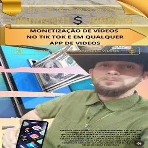 Imagem de capa para o Curso online Monetização de vídeos no Tik Tok e em qualquer app de videos