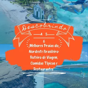 Imagem de capa para o Ebook explore o litoral nordeste visitando 06 das melhores praias 