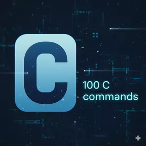 Cover image for Ebook 100 C commands 