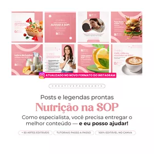Imagem de capa para o Curso online PACK PARA NUTRIÇÃO NA SOP