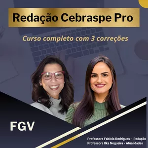 Imagem de capa para o Curso online Redação Cebraspe Pro - com 3 correções