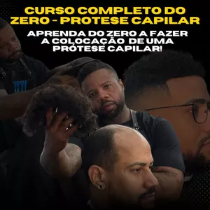 Imagem de capa para o Curso online Curso Completo do Zero – Prótese Capilar