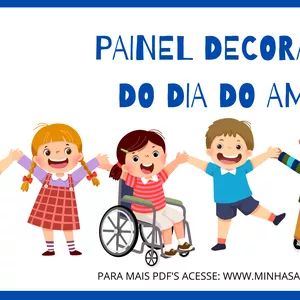 Imagem de capa para o Ebook Painel Decorativo do Dia do Amigo