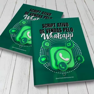 Imagem de capa para o Ebook E-book Script de Vendas para WhatsApp Ativo