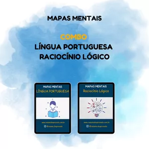 Imagem do curso Combo - Mapas Mentais-  Português + Raciocínio Lógico