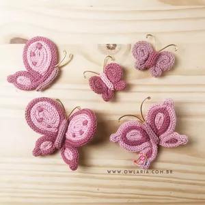 Imagem de capa para o Curso online Tricotin - CURSO borboletas