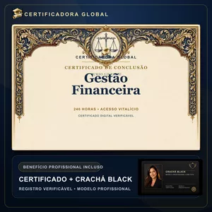 🔥 BOLSA 100% [APLICADA] - [MATRÍCULA] CURSO DE FORMAÇÃO EM GESTÃO FINANCEIRA - ACESSO VITALÍCIO - CRACHÁ BLACK + REGISTRO - CASHBACK R$ 25 - BÔNUS APOSTILA EXTRA - CG