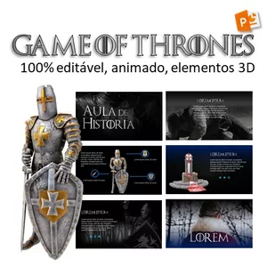 Imagem de capa para o Curso online Template PowerPoint Game of Thrones